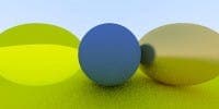 rendering realistic 3D computer graphics scenes by simulating rays of light