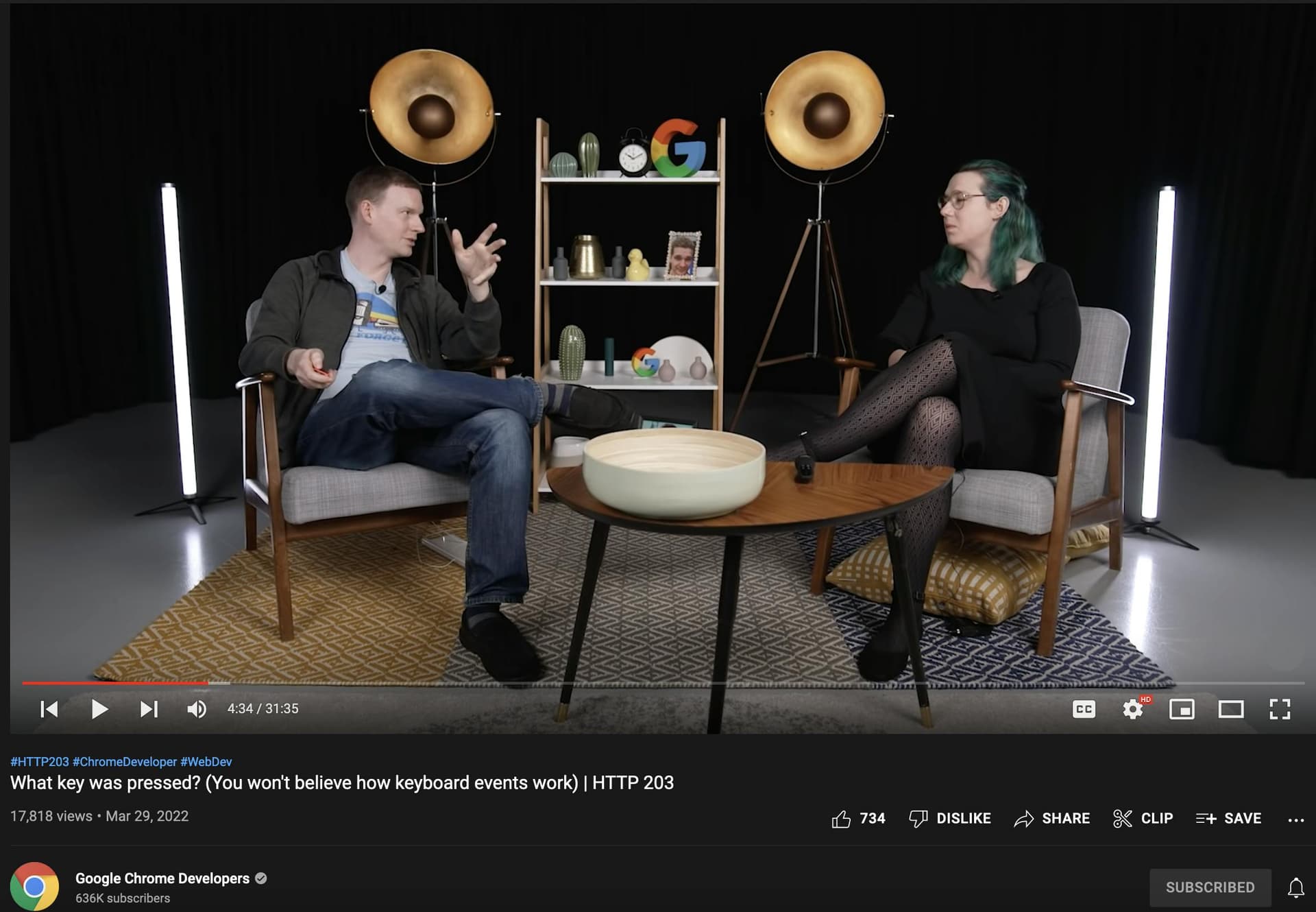 A screenshot of one of HTTP203's videos on their YouTube channel