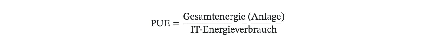 PUE-formel